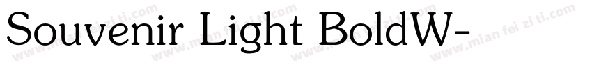 Souvenir Light BoldW字体转换